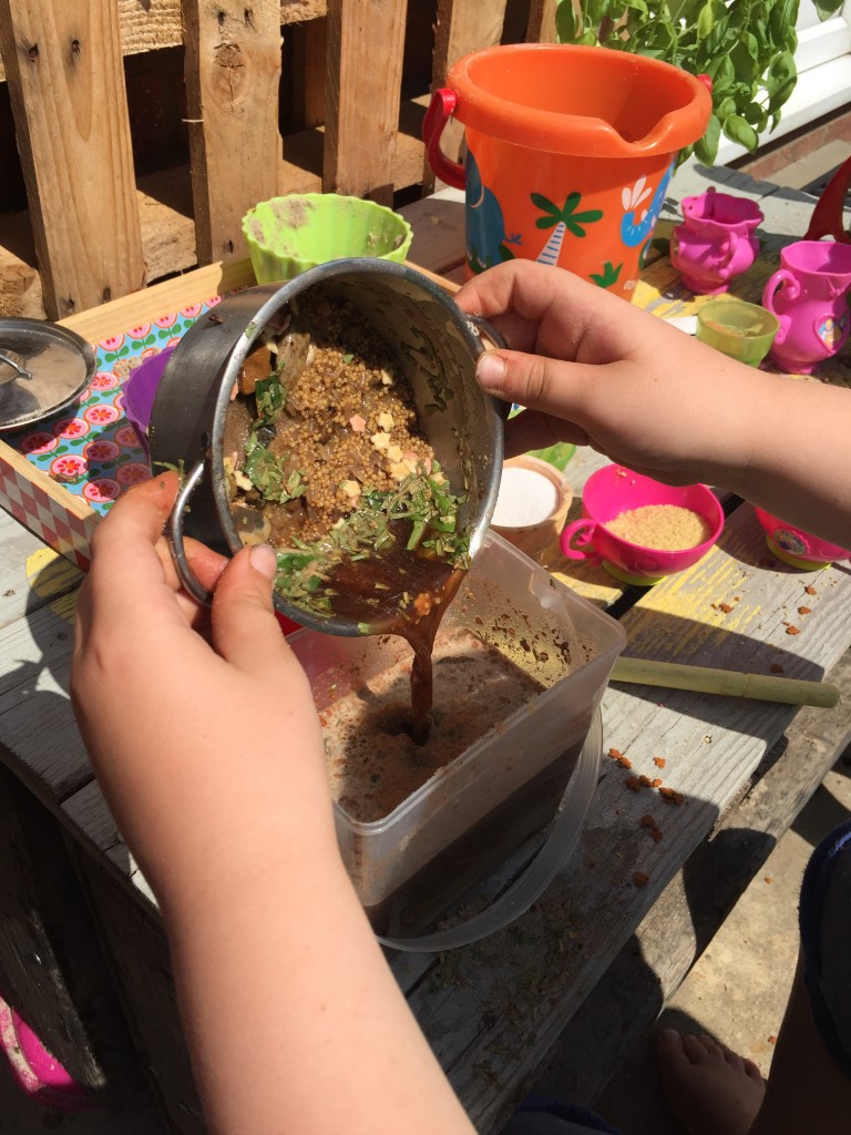 George's Marvellous Medicine mud kitchen activity