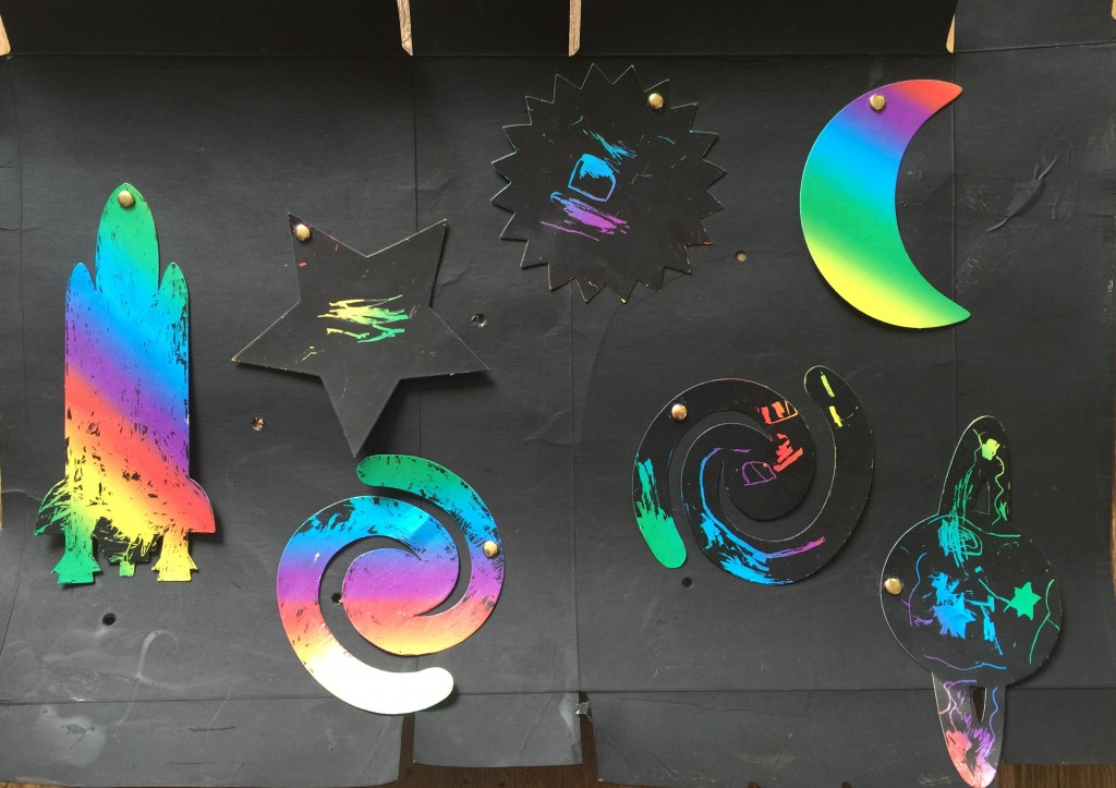 Baker Ross scratch art planets
