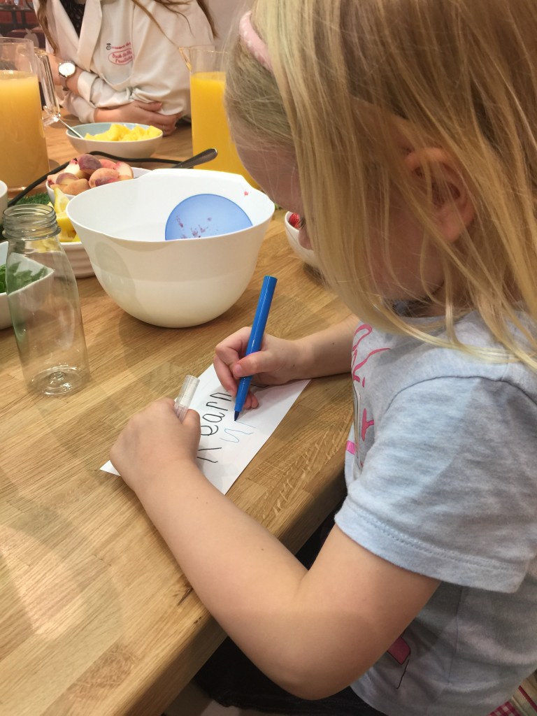 making smoothies at Innocent