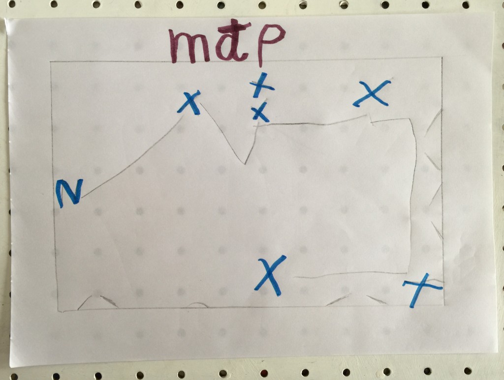 homemade treasure map