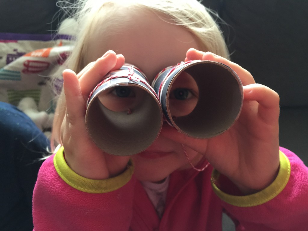 pretending to be an explorer