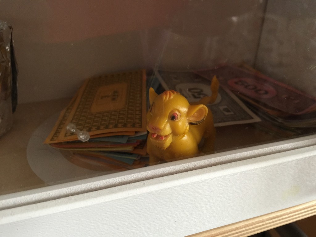 hiding toy animals around the house