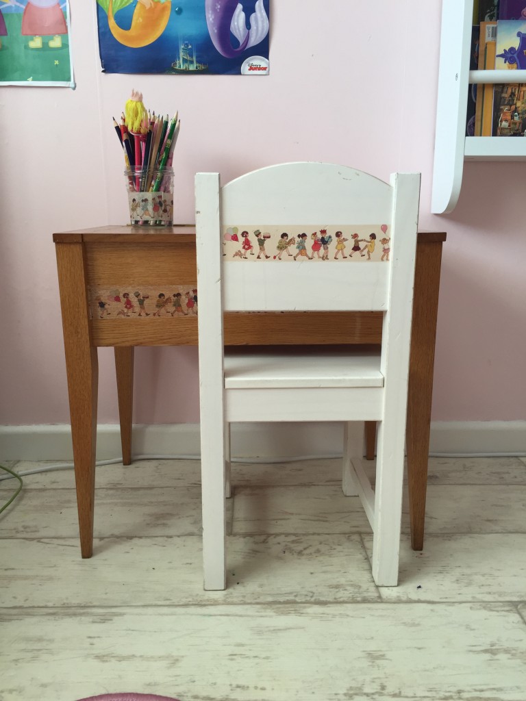 Vintage sewing table makeover
