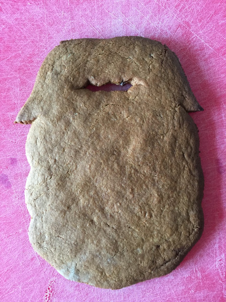 Mr Twits gingerbeard biscuit