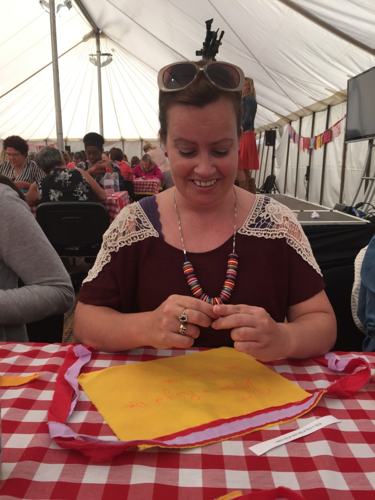 Tibetan Poety Bunting at the Handmade Fair