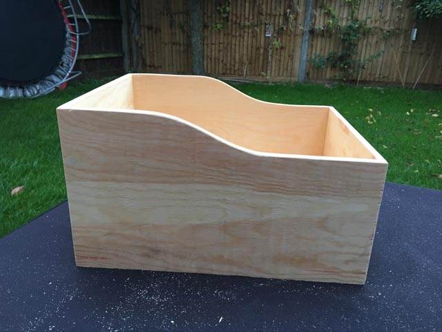 upcycled wooden crate