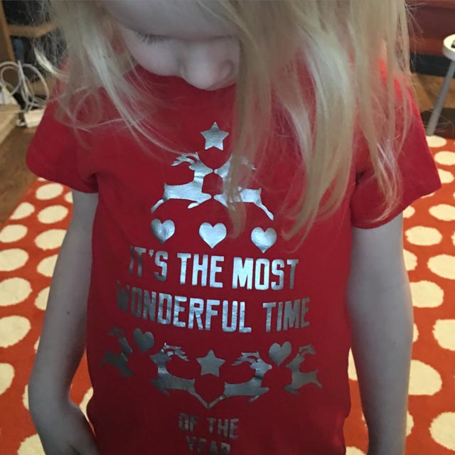 festive tee from Tiger Prints