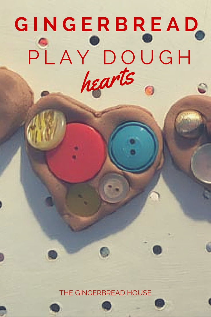 gingerbread play dough hearts