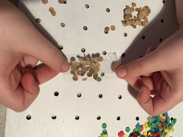 How to make confetti tape