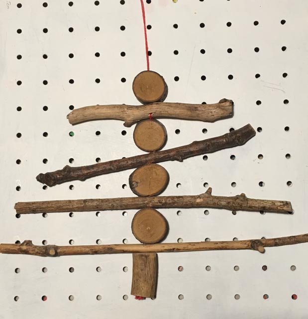 Hanging Christmas tree ornament