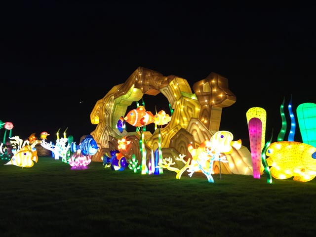 display at Longleat Festival of Lights