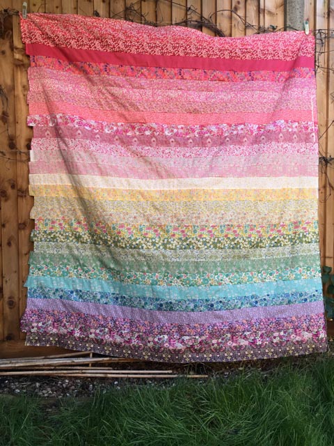 quilt made with Liberty fabrics 