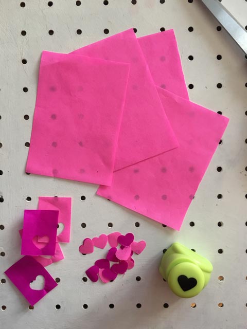 Easy tissue paper Valentine luminary