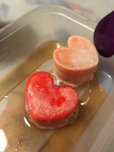 simple melting love hearts