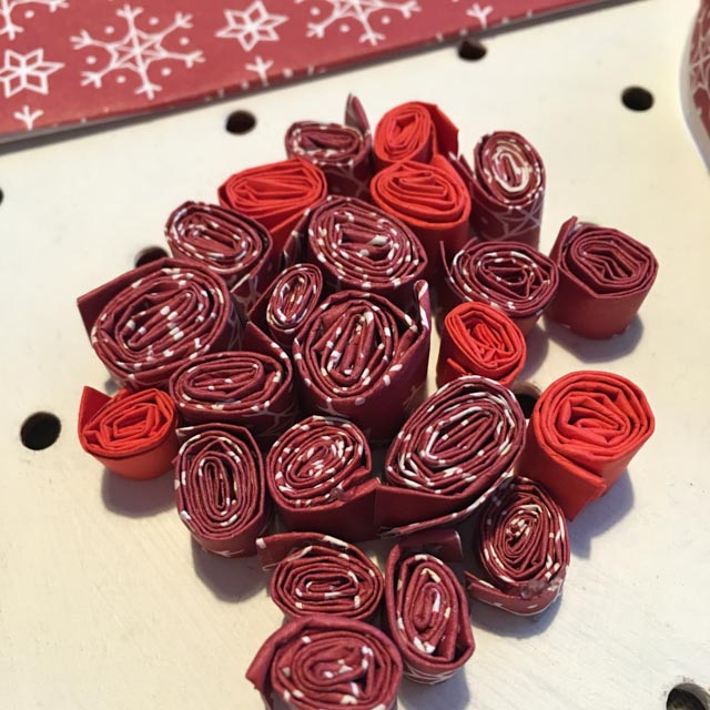 coiled paper hearts