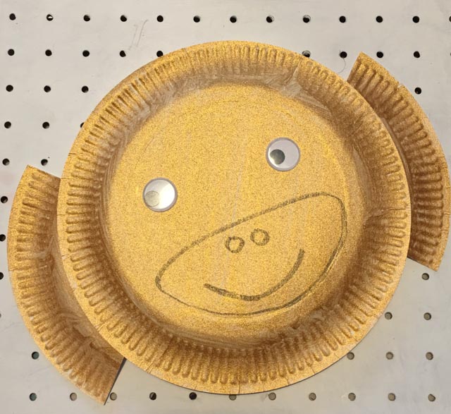 Chinese New Year paper plate monkey