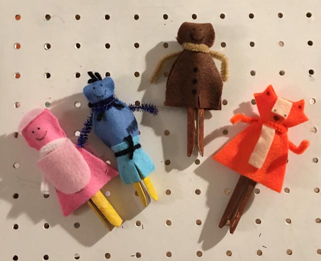 gingerbread man peg dolls