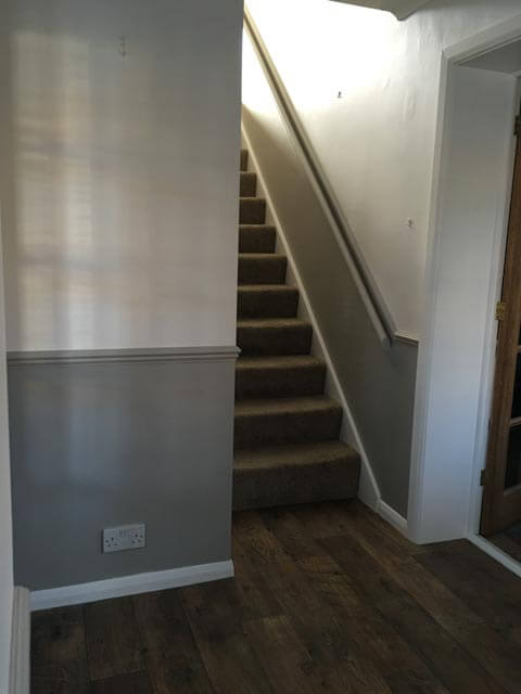 hall painted with Farrow and Ball