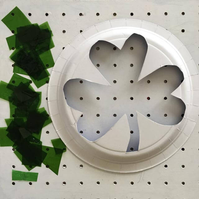 Shamrock sun catcher craft