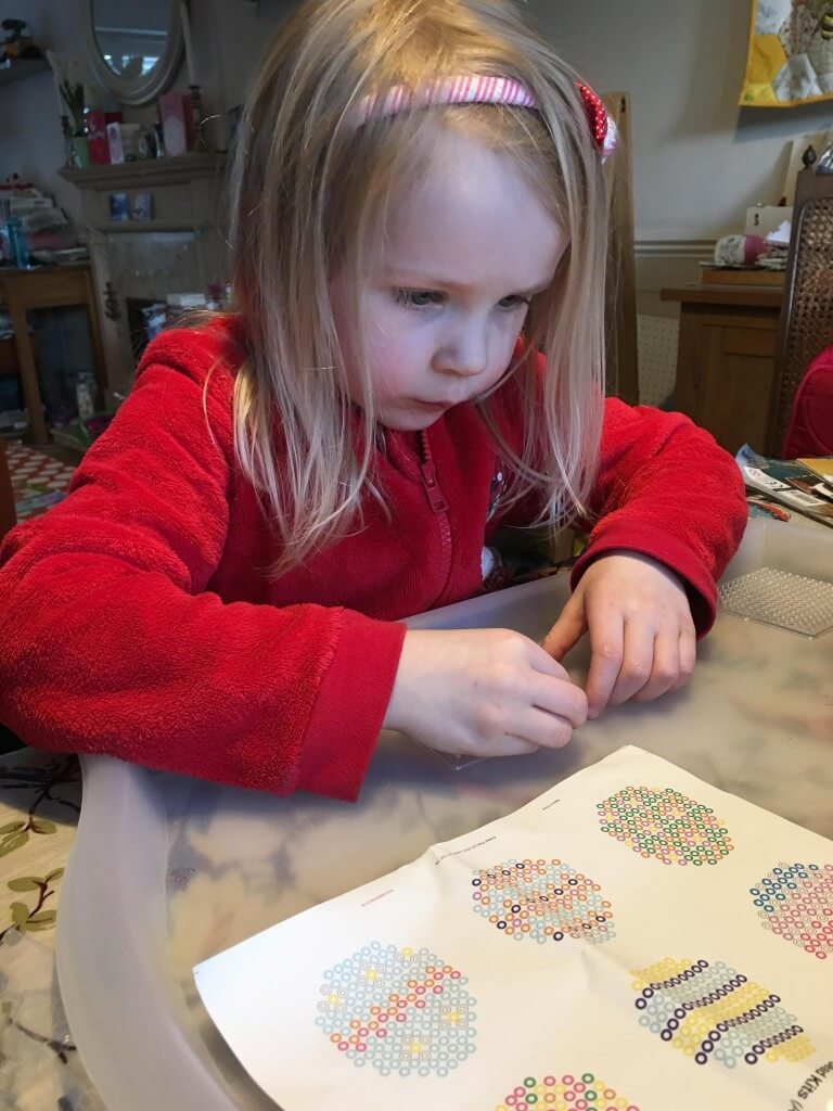 Easter egg fuse bead decoration