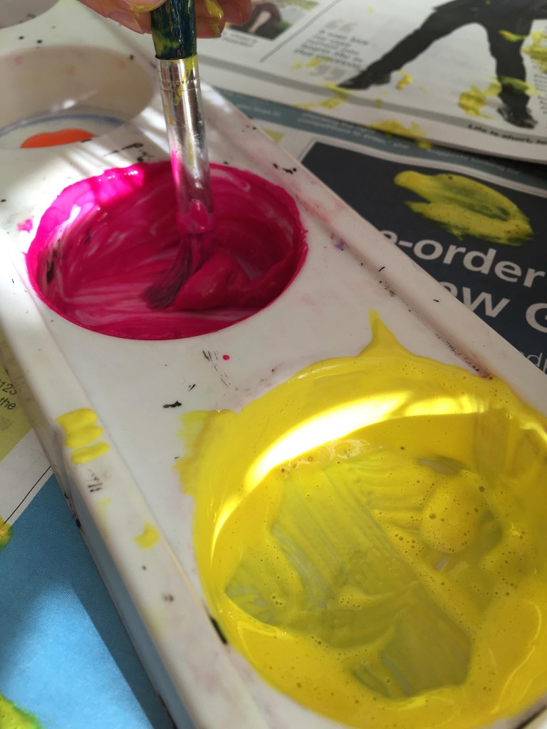 Egg carton flower craft