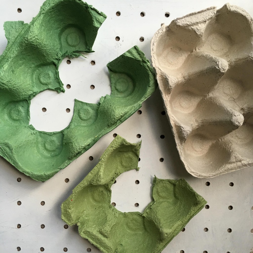 Egg carton flower craft