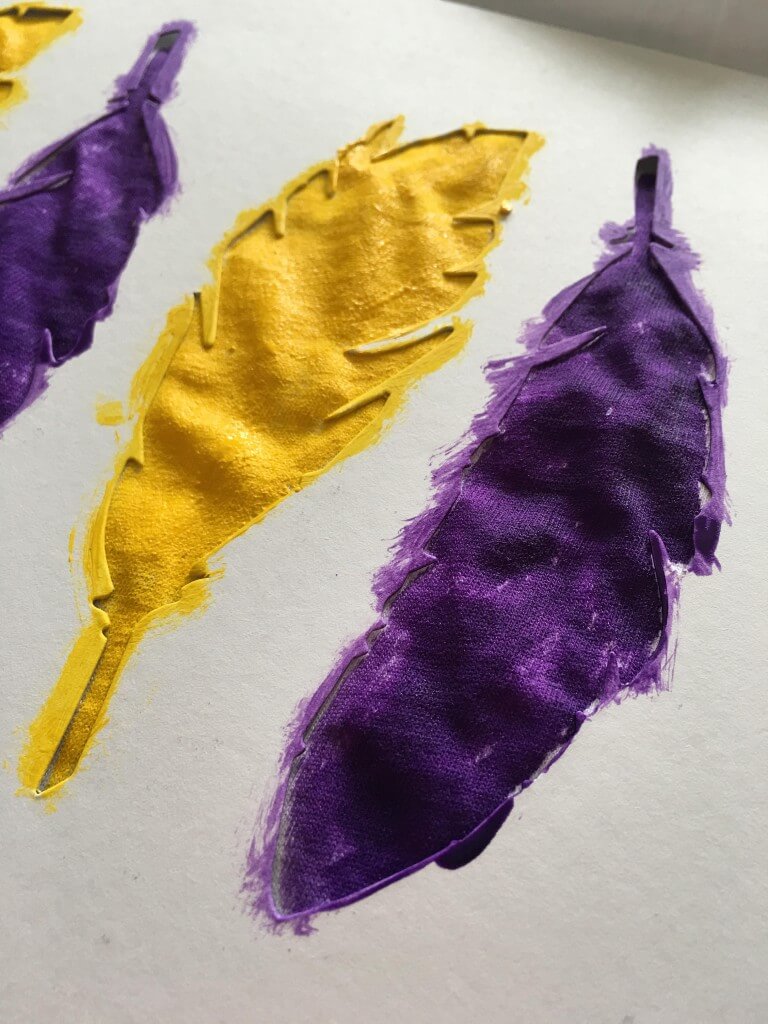 painting with Dylon paint