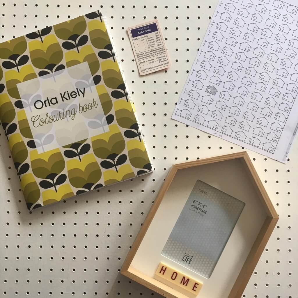 Little house picture frame DIY