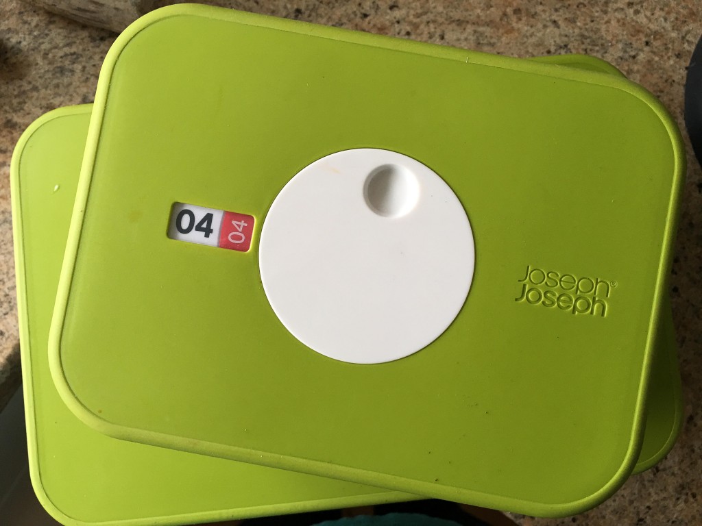 Food storage containers with datable lid