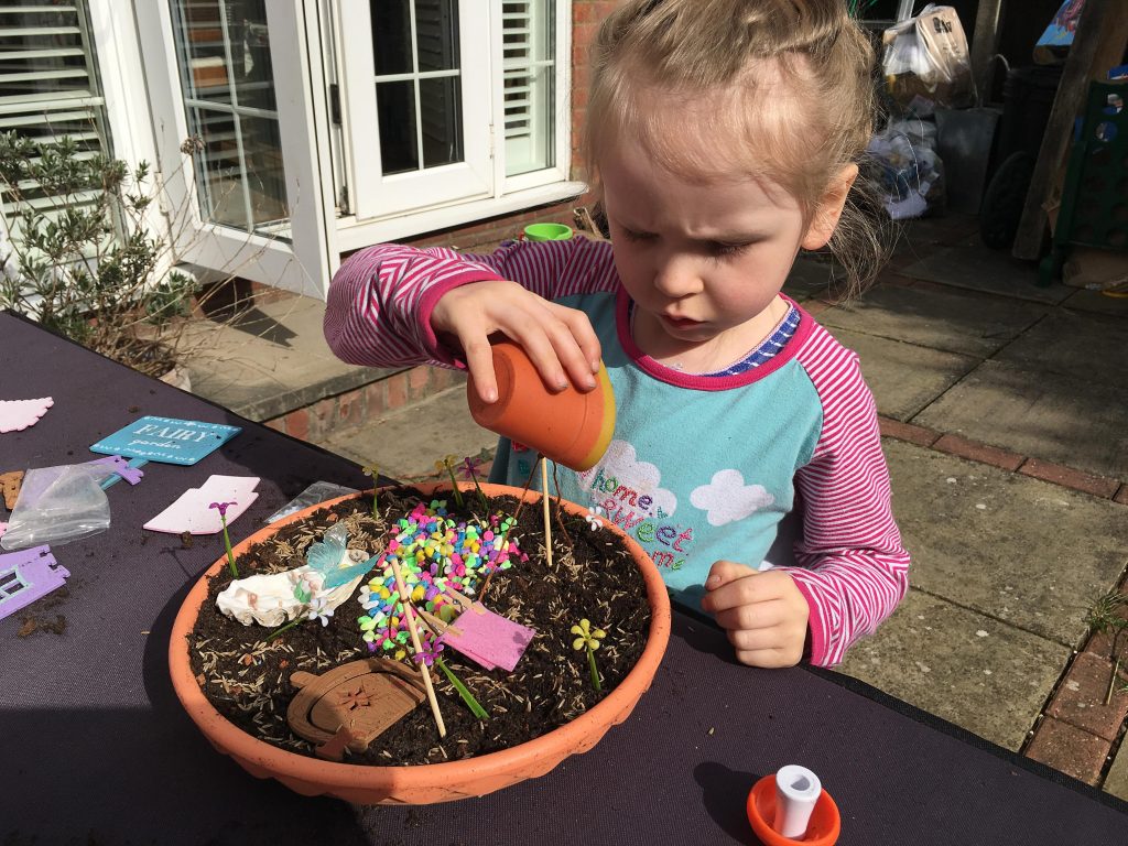 fairy garden in a container