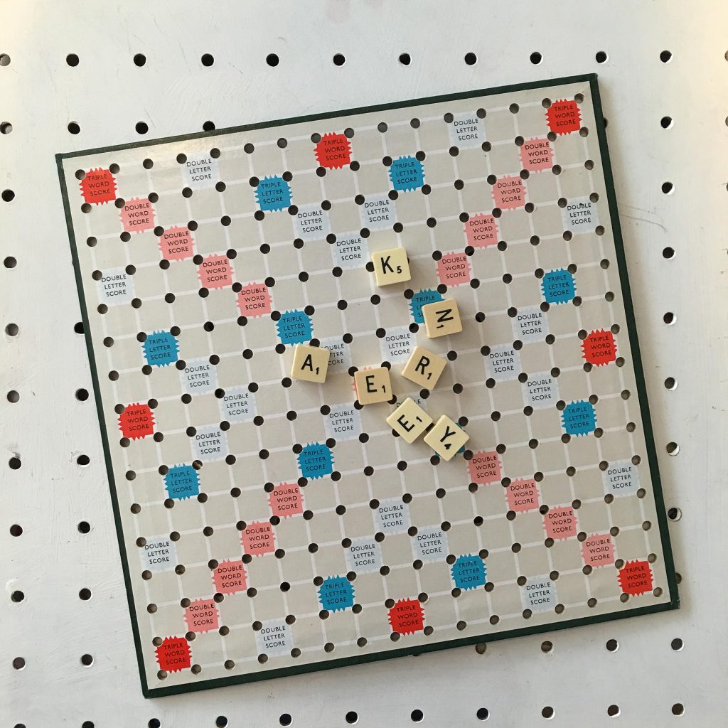 Make your own Scrabble wall art