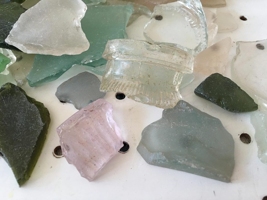 cleaning sea glass