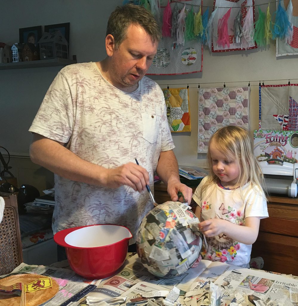 papier mache death star craft