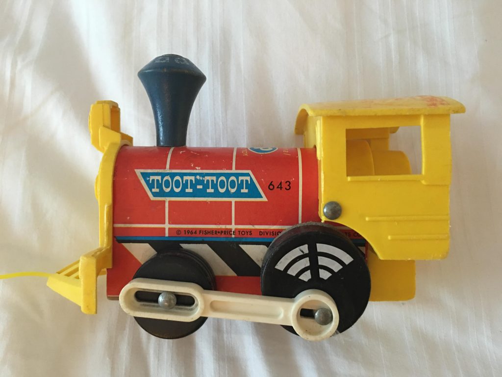 vintage Fisher Price train toy