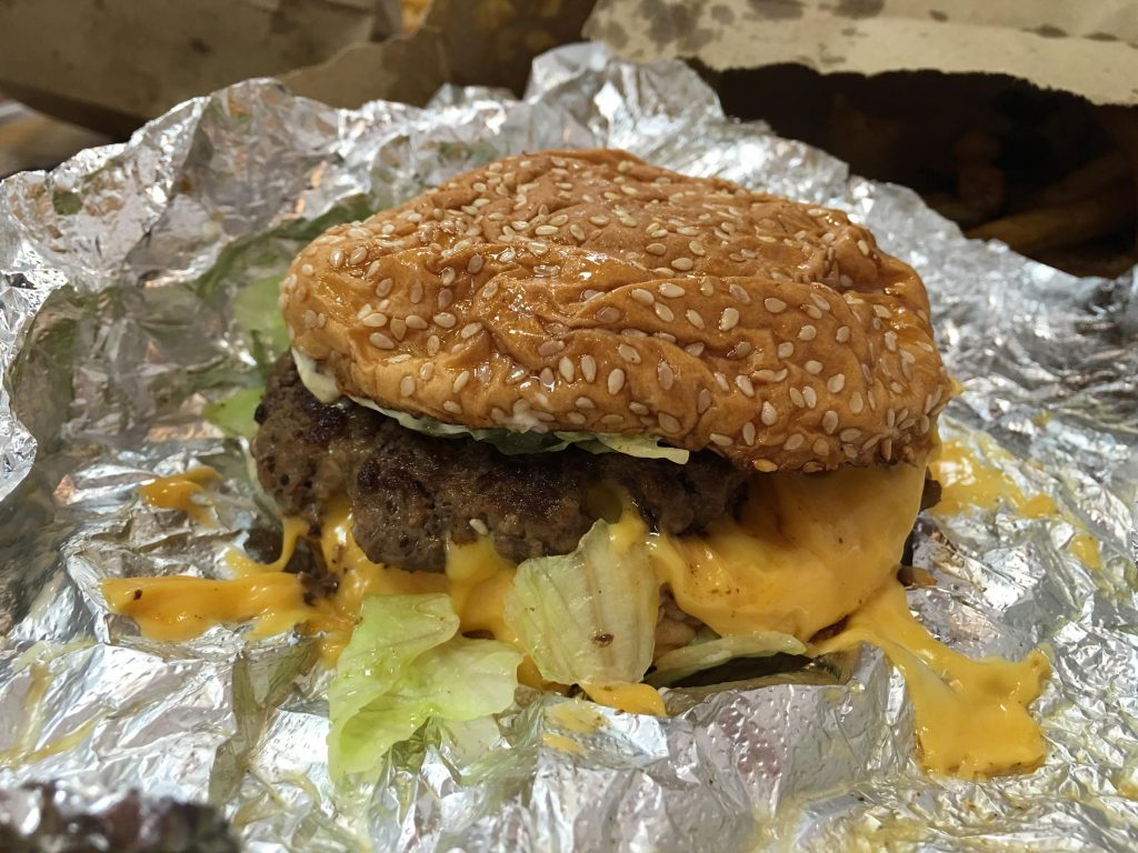 Five Guys Cheeseburger