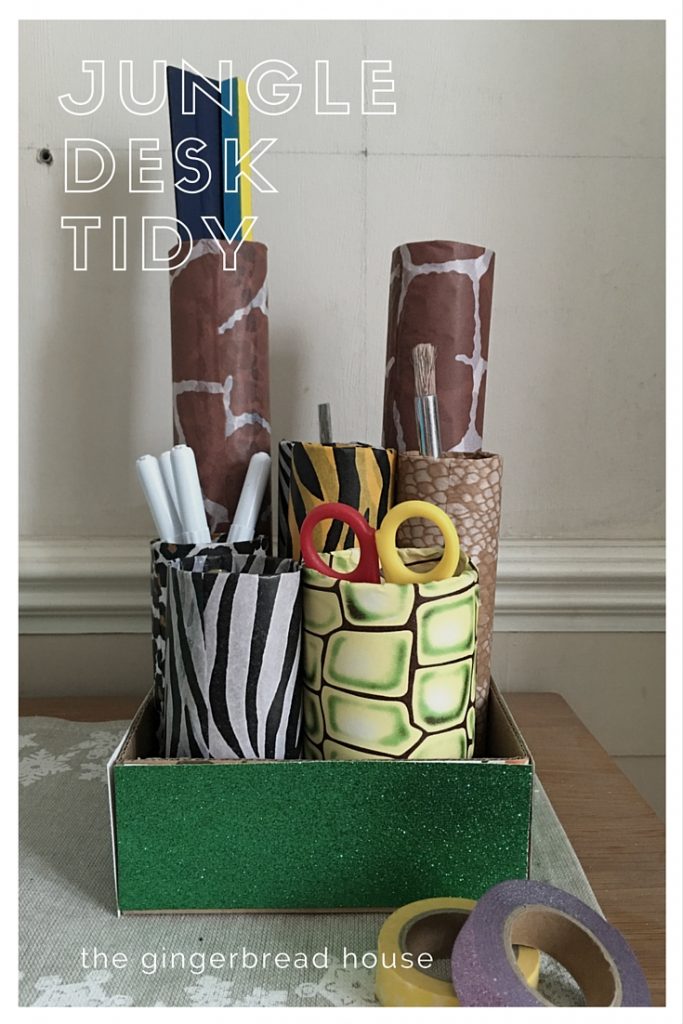 jungle desk tidy DIY