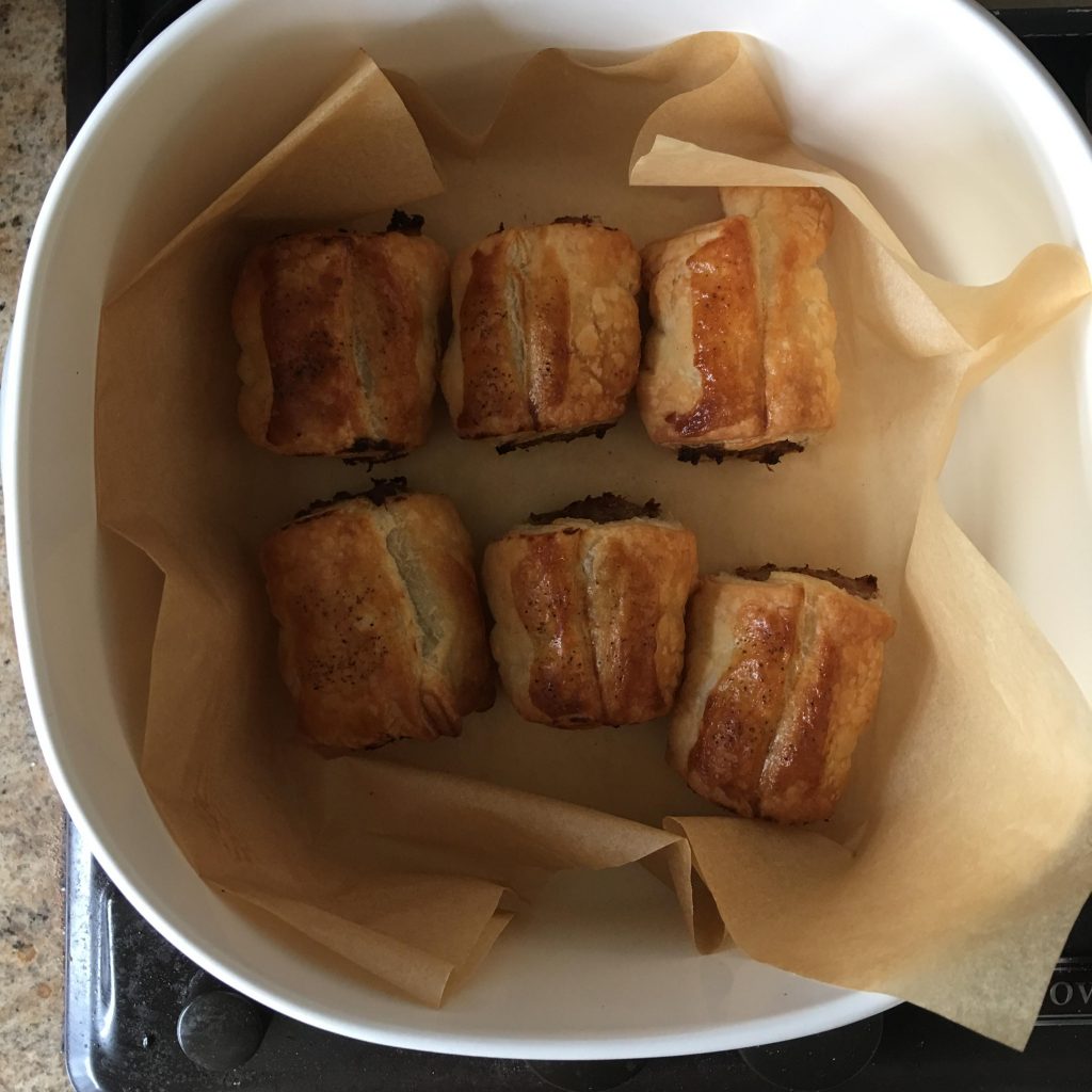 sage and mustard sausage rolls