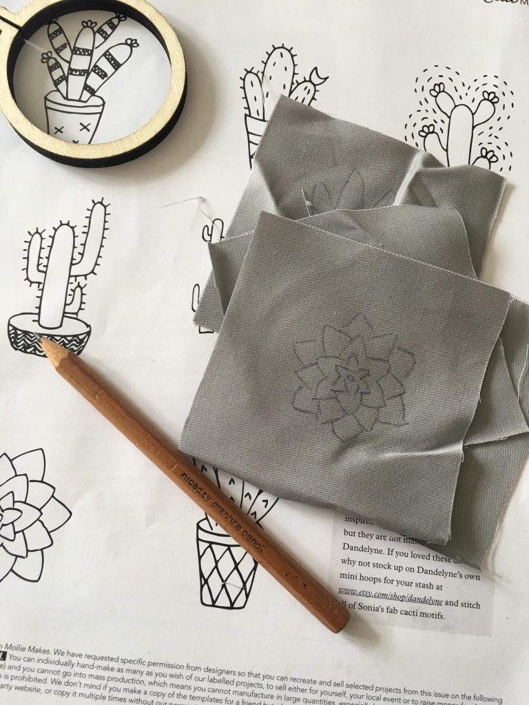 Mollie Makes Cacti & Succulent Mini Hoop Art