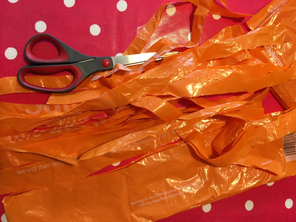 recycled bag wind sock