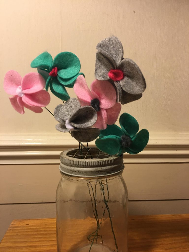 Mollie Makes felt bouquet